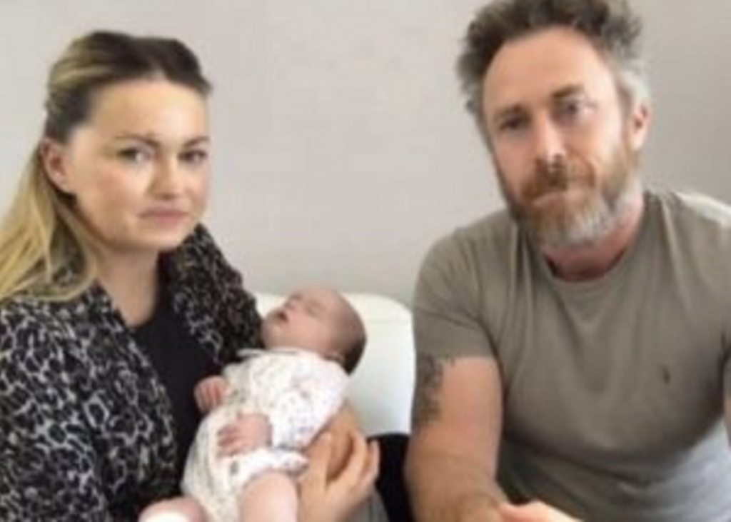 James Jordan and Ola Jordan with their Baby